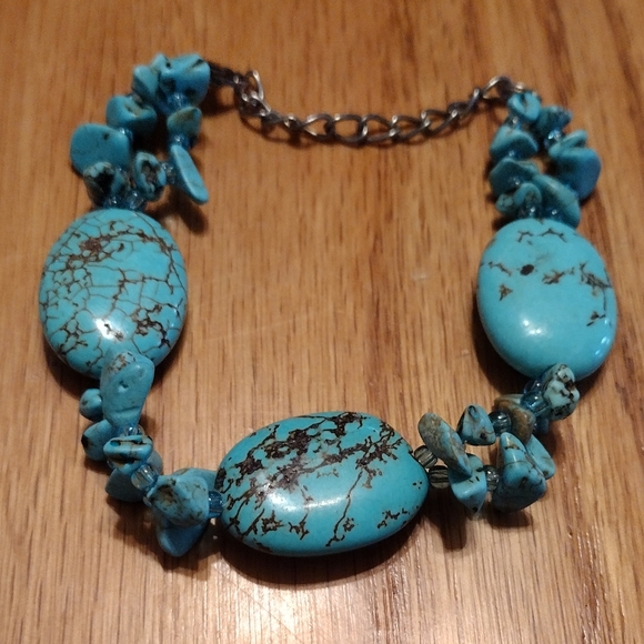 Sterling ,and turquoise bracelet - Picture 10 of 16